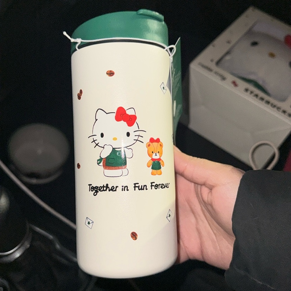 New 2025 Starbucks x Hello Kitty 12oz Stainless Steel Tumbler